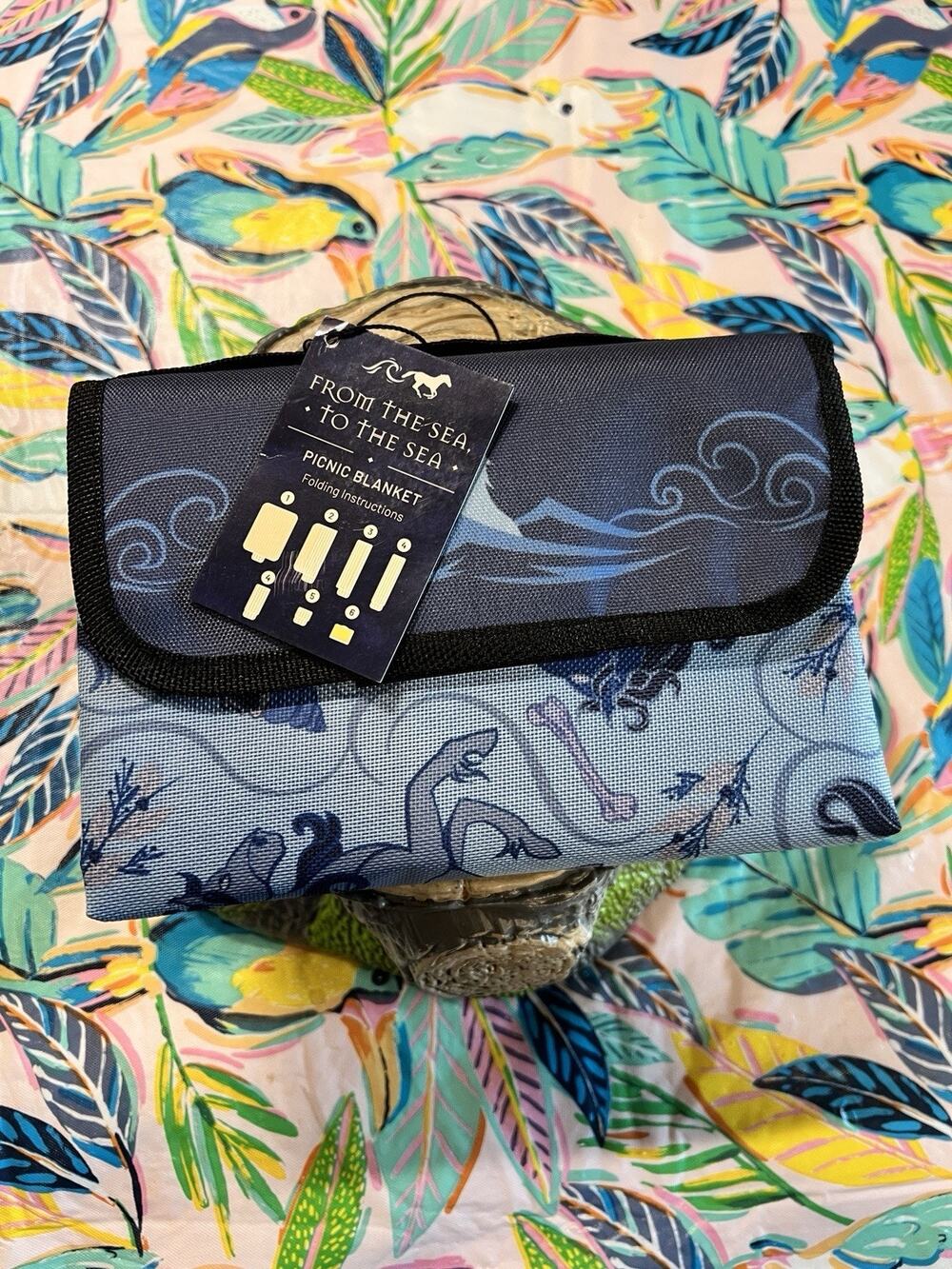 Owlcrate Exclusive 'Scorpio Races’ Waterproof Folding Unicorn Picnic Blanket